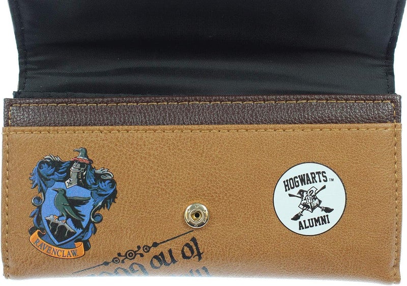 Harry Potter Hogwarts School Trunk Inspired Snap Closure Trifold Wallet - Image 5
